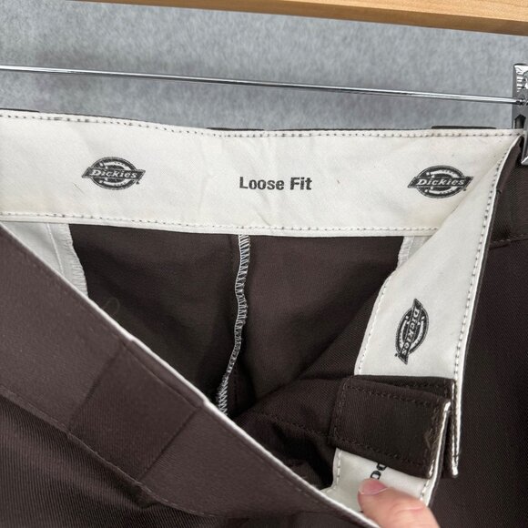 Dickies Mens Twill Work Loose Fit Short Size 36 Brown 13" Work Delivery NEW - Picture 7 of 13